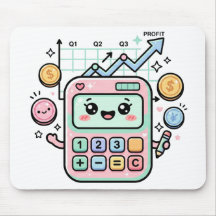 かわいいパステル計算機 ファイナンス 学生 ステッカー