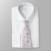 かわいいパステル調のペイズリー模様 ネクタイ (タイ)