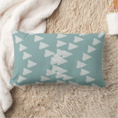 かわいいパステル調のミントの抽象芸術の任意矢の枕 ランバークッション (ブランケット)