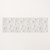 かわいいパステル調のラマパターン ヨガマット (正面(横))