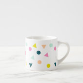 かわいいパステル調の幾何学的なパターンマグ エスプレッソカップ (右)