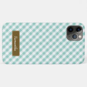 かわいいパステル調の真新しいギンガムパターン Case-Mate iPhoneケース (裏面(横))