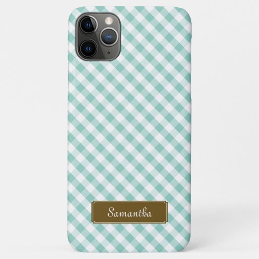かわいいパステル調の真新しいギンガムパターン Case-Mate iPhoneケース (裏面)
