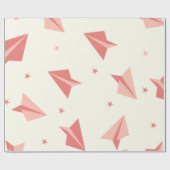 かわいいパステル飛行機パターンギフトラッピング紙 ラッピングペーパー (フラット)