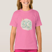 かわいいパステル93美意識ガールズTシャツ Tシャツ (正面)