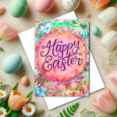 かわいいパステル イースター カード
