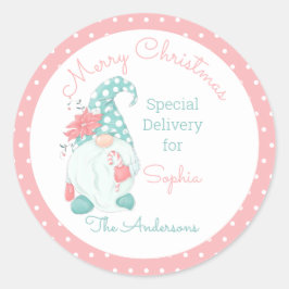 かわいいパステル メリークリスマス オーダーメイド ジグノム ラウンドシール