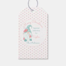 かわいいパステル メリークリスマス オーダーメイド ジジイ ギフトタグ
