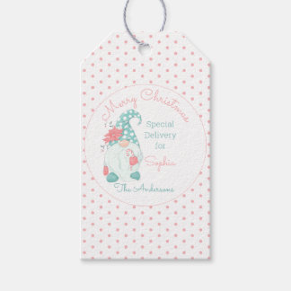 かわいいパステル メリークリスマス オーダーメイド ジジイ ギフトタグ