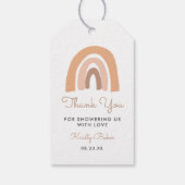 かわいいパステル レインボー ベビーシャワー 感謝祭りのギフト ギフトタグ (裏面)