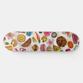 かわいいパストリー菓子スイーツ スケートボード (横)
