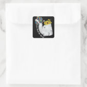 かわいいパズル象ママ自閉症の意識 スクエアシール (バッグ)