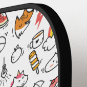 かわいいパターカスタムンMonogramピックボールパドル ピックルボールラケット (左詳細)