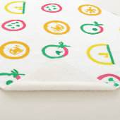 かわいいパターンのアートワーク。買今 シェルパブランケット (3/4)