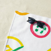 かわいいパターンのアートワーク。買今 ビーチタオル (インサイチュ)