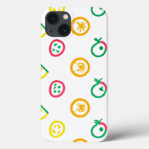かわいいパターンのアートワーク。買今 iPhone 13ケース