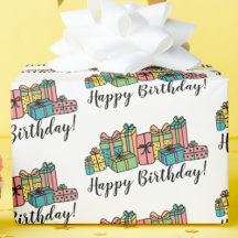 かわいいパターンカラフル誕生日