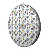 かわいいパターン天候 ダーツボード (正面右)