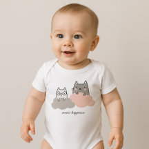 かわいいパターン子猫の雲