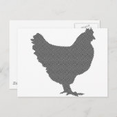 かわいいパターン(の模様が)あるチキン ポストカード (正面/裏面)