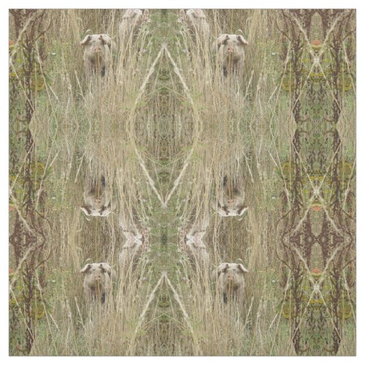 かわいいパターン(の模様が)ある豚の動物工芸品 ファブリック (見本)