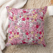 かわいいパターン クッション (ブランケット)