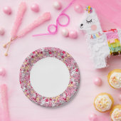 かわいいパターン ペーパープレート (パーティー)