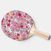 かわいいパターン 卓球ラケット (横)