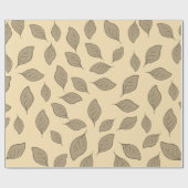 かわいいパター離れン ラッピングペーパー (フラット)