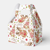 かわいいパッチワーク、メリークリスマス フェイバーボックス (裏面サイド)