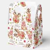 かわいいパッチワーク、メリークリスマス フェイバーボックス (オープン)