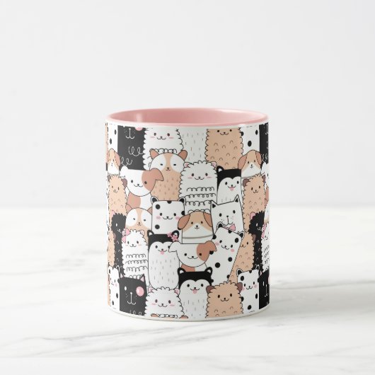 かわいいパップスマグカップ マグカップ (中央)