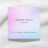 かわいいパップドッググルーミンググラディアントカラープロフェッショナル スクエア名刺