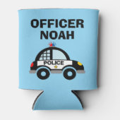 かわいいパトロール車はクーラー子供へ 缶クーラー (正面)