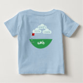 かわいいパパのキャディージュニアゴルファー ベビーTシャツ (裏面)