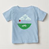 かわいいパパのキャディージュニアゴルファー ベビーTシャツ (正面)