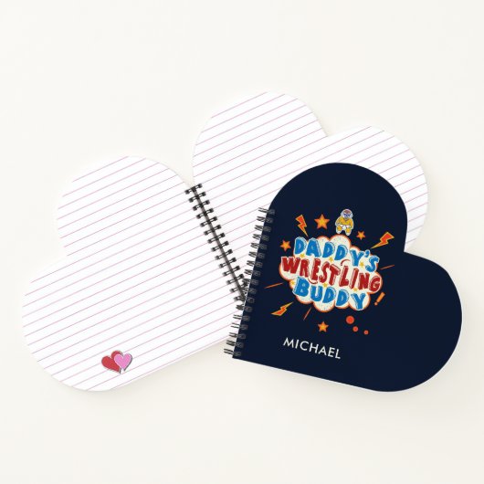かわいいパパのレスリングバディおもしろい ノートブック (内部)