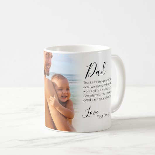 かわいいパパの父親の写真台本 コーヒーマグカップ (正面右)