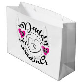 かわいいパパの言葉の芸術 ラージペーパーバッグ (裏面アングル)