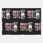 かわいいパパの誕生日ボーイカウファーム ラッピングペーパーシート (正面3)