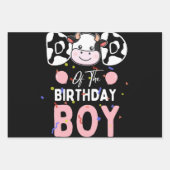 かわいいパパの誕生日ボーイカウファーム ラッピングペーパーシート (正面2)