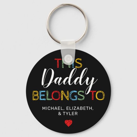 かわいいパパはキーチェーンに属している キーホルダー (正面)