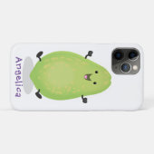 かわいいパパイヤのキャラクターイラスト Case-Mate iPhoneケース (裏面(横))