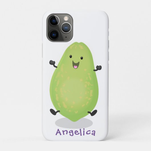 かわいいパパイヤのキャラクターイラスト Case-Mate iPhoneケース (裏)