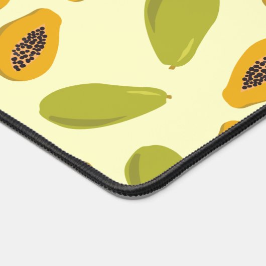 かわいいパパイヤ熱帯フルーツエキゾチックなヘルシーフード デスクマット (コーナー)