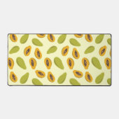 かわいいパパイヤ熱帯フルーツエキゾチックなヘルシーフード デスクマット (正面)