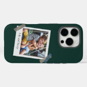 かわいいパパフォトクリスマスホリデーギフト Case-Mate iPhoneケース (裏面 (横))