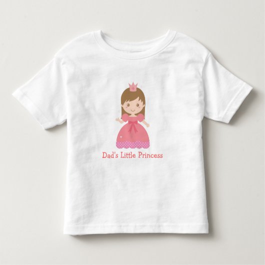 かわいいパパリトルプリンセス トドラーTシャツ (正面)