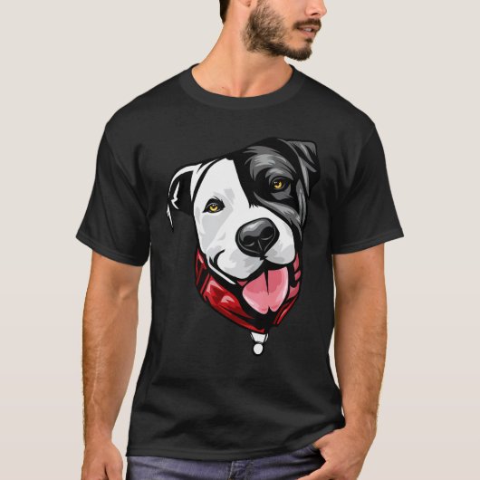 かわいいパピヨンの顔 Tシャツ (正面)