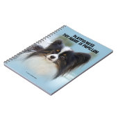 かわいいパピヨンスパニエル犬ドッグアットザ波止場 ノートブック (左側)